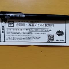 スタジオマリオ　撮影料・写真プリント1枚無料券のサムネイル