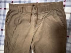 【クリーニング済み】ブラウン ドローコード付きパンツ メンズのサムネイル