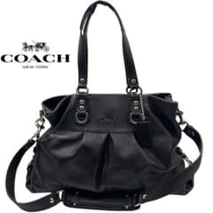 未使用級 COACH アシュレイ ミニボストン 2way 黒 A4収納 レザー 未使用級 COACH アシュレイ ミニボストン 2way 黒 A4収納 レザー