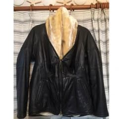 美品！ SLY ★ボアリアルレザージャケット★お値下げのサムネイル