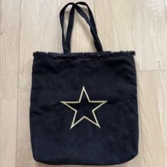 niko and ニコアンド コーデュロイ トートバッグ 星刺繍 2wayのサムネイル