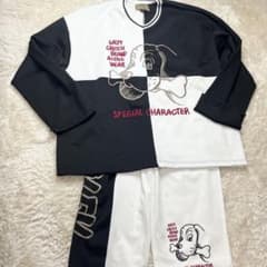 極美品】ガルフィー GALFY セットアップ XL 結局兄ちゃん 大型犬 白黒 