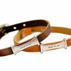 お値下げ相談可！close to me ブレスレット レザー ほぼ新品 ブラウンのサムネイル