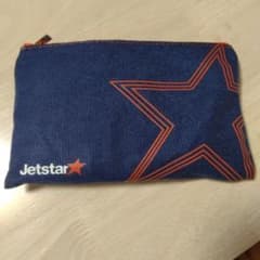 Jetstar ポーチ ネイビー 星形デザインのサムネイル