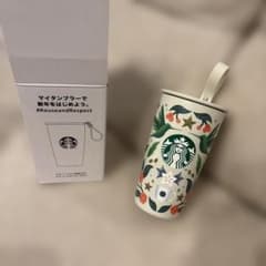 Starbucks 花柄ステンレスタンブラー 355mlのサムネイル