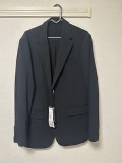 新品 UNIQLO 感動ジャケット ウールライク ブラック Lのサムネイル