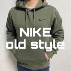 希少カラー｜NIKE ナイキ スウェット パーカー カーキ 深緑 スウォッシュのサムネイル