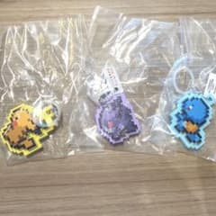 Pokemon Pixel Art つれあるき ピカチュウ　ゼニガメ　ゲンガーのサムネイル