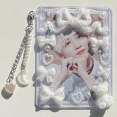 16 トレカケース デコ レジン キーホルダー ハンドメイド 硬質ケース 韓国のサムネイル
