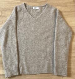 ベージュ Vネック ニット 長袖　SIMPLICITÉのサムネイル