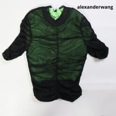 70” alexanderwang ダブルレイヤールーシュ メッシュトップス S