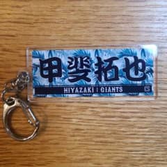 GIANTS タオル型アクリルキーホルダー 宮崎キャンプボタニカル 甲斐