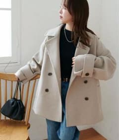 DISCOAT ⭐︎新品、タグなし⭐︎ 中空糸スタンドミドルコート　ライトベージュ DISCOAT 中空糸スタンドミドルコート ライトベージュ - メルカリ