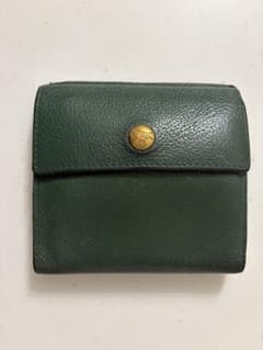 IL BISONTE ニつ折り財布 グリーン レザーのサムネイル