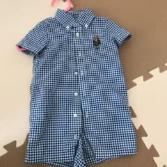 ラルフローレン ロンパース 70 青チェックのサムネイル