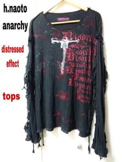 【h.naoto anarchy】ヴィンテージ/ダメージカットソー/Free h.naoto anarchy】ヴィンテージ/ダメージカットソー/Free - メルカリ