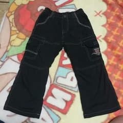 かめえり様専用！１００　裏起毛　黒ずぼん♪秋冬ぴったり！のサムネイル
