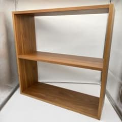 無印良品 スタッキングシェルフ ワイド2段 ウォールナット - メルカリ