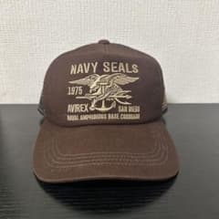 AVIREX Navy Seals キャップ ブラウンタグ付き