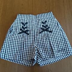 BABY DOLL チェック柄ショートパンツ 130cmのサムネイル