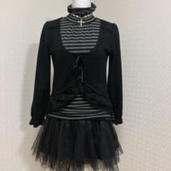 00s y2k axes femme ダークコア 姫カジ フリル カーディガン - メルカリ