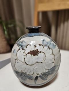 新品(開封せず保存) 益子焼 扁坪 神崎正樹 サイズ約15×18×12cm