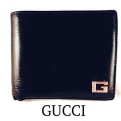 GUCCI 二つ折り財布★Black★中古のサムネイル