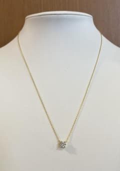 新品】ラボグロウンダイヤモンド 0.54ct ネックレス 4つ爪 鑑定書付 