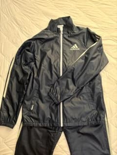 即購入可adidas ウィンドブレーカー 上下セット レディース 紺色 ネイビーのサムネイル