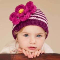 Huggalugs 핸드메이드 magenta&pink Beanie