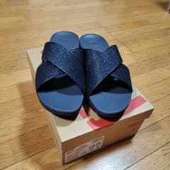 FitFlop サンダル ラメ クロスストラップ 25cm - メルカリ