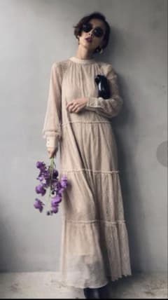 AMERI VINTAGE レース ロングワンピース - メルカリ