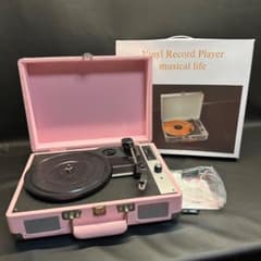 まとめ売り 洋楽レコードプレーヤー　16枚 ♡Oc1003 未使用保管品 レコードプレーヤー 本体 ピンク レトロ - メルカリ