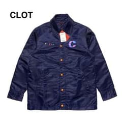 ☆未使用 クロット 19AW バックプリント ナイロン コーチジャケット