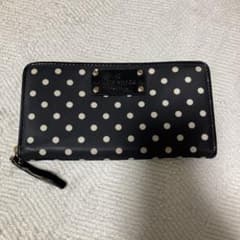 ゆ〜みん様専用: Kate Spade 黒白ドット 長財布のサムネイル