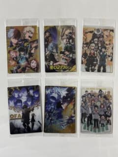 ヒロアカ カードソフトクッキー ビジュアルレアカード 6枚まとめ売りのサムネイル