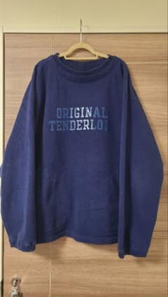 テンダーロイン CREW NECK SWEAT NAVY Lサイズ　本日限定値下のサムネイル