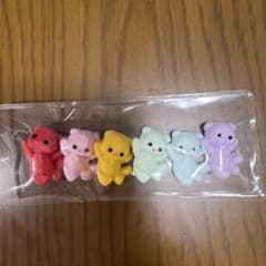 カラフルな猫のスクイーズ 6個セットのサムネイル