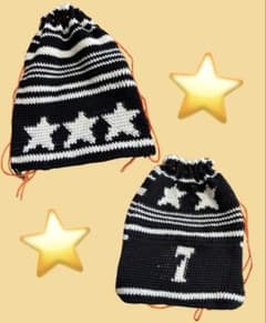 ナップサック ハンドメイド 星 - メルカリ