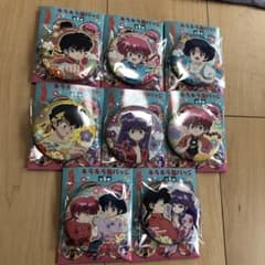 らんま1/2キラキラ缶バッジ、乱馬、らんま、あかね、良牙、シャンプー
