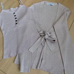 まいめい様　専用　ラメ入りアンサンブルのサムネイル