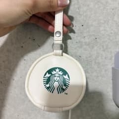 Starbucks ミニポーチ ホワイト ストラップ付のサムネイル