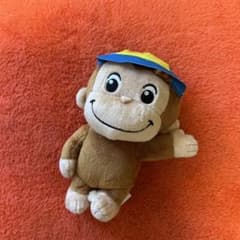 【新品・未使用】おさるのジョージ ぽってりぬいぐるみ カラフルキャップ