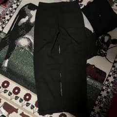 50s デッド ブラック レーヨン ギャバジン スラックス ヴィンテージ