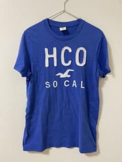 Hollister 青 メンズ Tシャツ Mサイズ　ホリスターのサムネイル