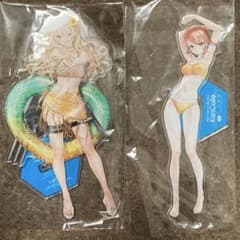 艦これ アクリルスタンド コミケ 水着ミネアポリス 水着リアリー 2点