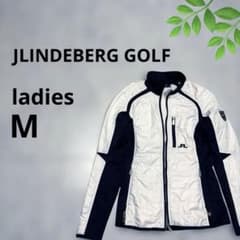 JLINDEBERG GOLF 中綿切り替えジャケットレディースM紺白