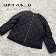 TAION ✖️UNFILO キルティング ダウンジャケット ブルゾン Lサイズ 