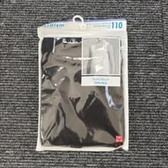 【新品】UNIQLO AIRism キッズ タンクトップ 110 黒のサムネイル