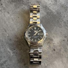 SEIKO 5 SPORTS 7S36-00A0自動巻き 裏スケ 黒文字盤稼働品 - メルカリ